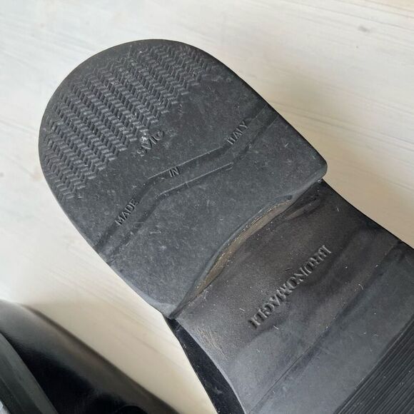 Bruno Magli Raging Black Leather Slip-On Loafers, Handmade in Italy, Size 10 - Picture 6 of 9